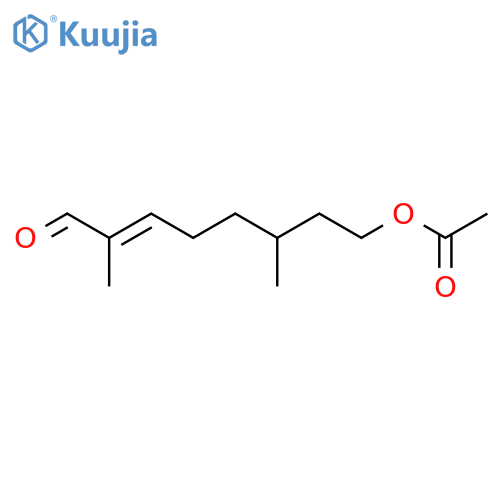 2-OCTENAL, 8-(ACETYLOXY)-2,6-DIMETHYL-, (E)- structure