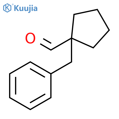 CYCLOPENTANECARBOXALDEHYDE, 1-(PHENYLMETHYL)- structure