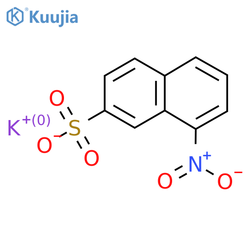 2-Naphthalenesulfonic acid, 8-nitro-, potassium salt structure