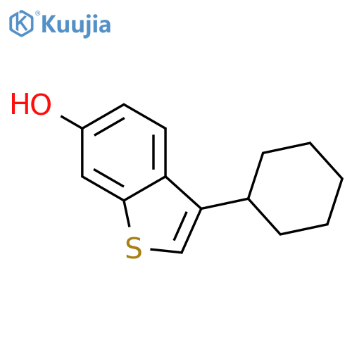 Benzo[b]thiophene-6-ol, 3-cyclohexyl- structure