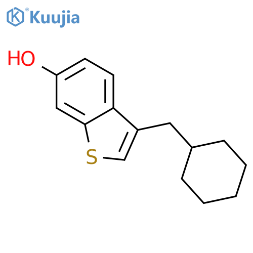 BENZO[B]THIOPHENE-6-OL, 3-(CYCLOHEXYLMETHYL)- structure