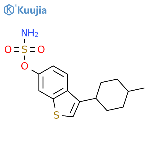 SULFAMIC ACID, 3-(4-METHYLCYCLOHEXYL)BENZO[B]THIEN-6-YL ESTER structure