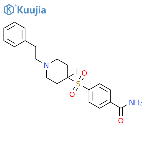Benzamide, 4-[[4-fluoro-1-(2-phenylethyl)-4-piperidinyl]sulfonyl]- structure