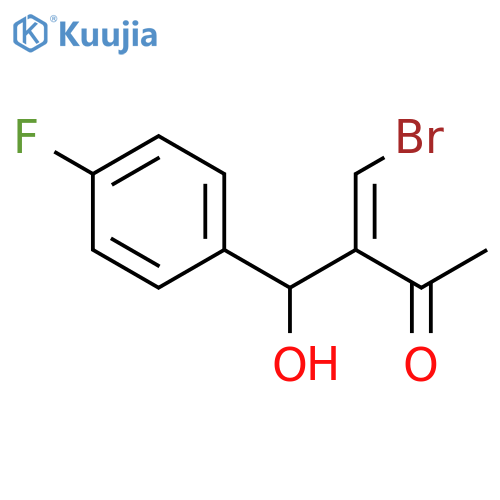 3-Buten-2-one, 4-bromo-3-[(4-fluorophenyl)hydroxymethyl]-, (3Z)- structure