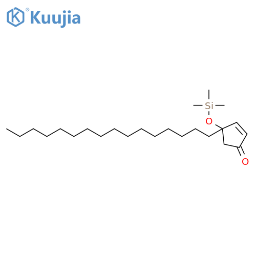 2-Cyclopenten-1-one, 4-hexadecyl-4-[(trimethylsilyl)oxy]- structure