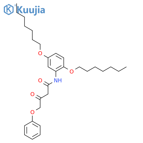 Butanamide, N-[2,5-bis(heptyloxy)phenyl]-3-oxo-4-phenoxy- structure
