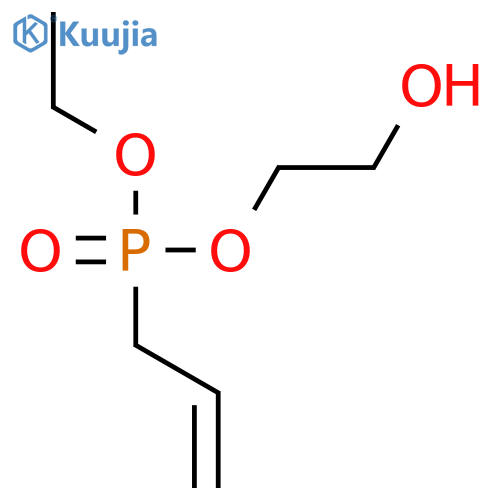 PHOSPHONIC ACID, 2-PROPENYL-, ETHYL 2-HYDROXYETHYL ESTER structure