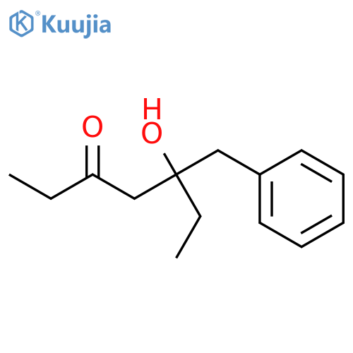 3-HEPTANONE, 5-HYDROXY-5-(PHENYLMETHYL)- structure
