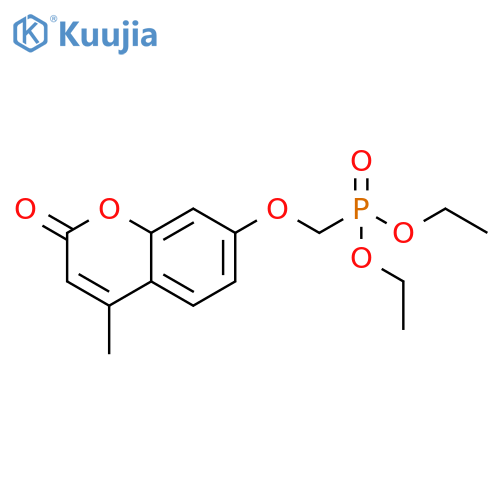 Phosphonic acid, P-[[(4-methyl-2-oxo-2H-1-benzopyran-7-yl)oxy]methyl]-, diethyl ester structure