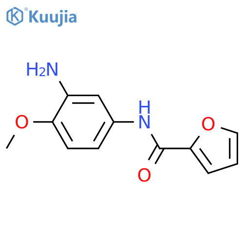 Furan-2-carboxylic acid (3-amino-4-methoxy-phenyl)-amide structure