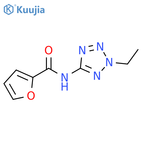 2-Furancarboxamide,N-(2-ethyl-2H-tetrazol-5-yl)-(9CI) structure