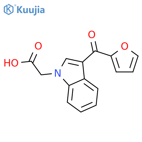 [3-(Furan-2-carbonyl)-indol-1-yl]-acetic acid structure