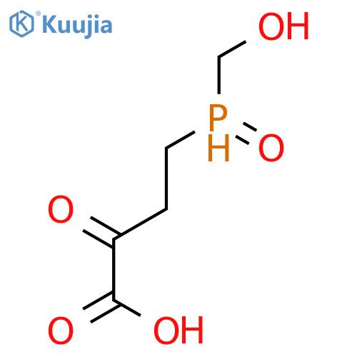 Butanoic acid, 4-(hydroxymethylphosphinyl)-2-oxo- structure