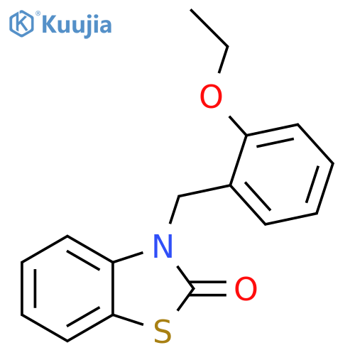 3-(2-ethoxyphenyl)methyl-2,3-dihydro-1,3-benzothiazol-2-one structure