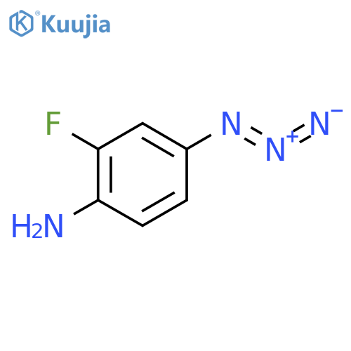 Benzenamine, 4-azido-2-fluoro- structure