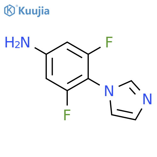 3,5-difluoro-4-(1H-imidazol-1-yl)aniline structure