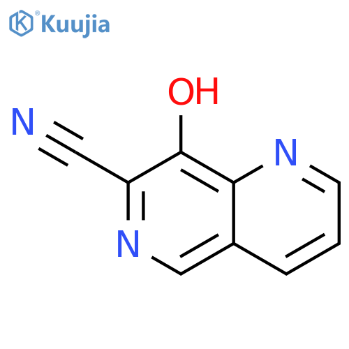 8-hydroxy-1,6-Naphthyridine-7-carbonitrile structure