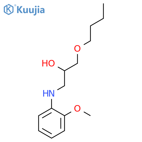2-Propanol, 1-butoxy-3-[(2-methoxyphenyl)amino]- structure