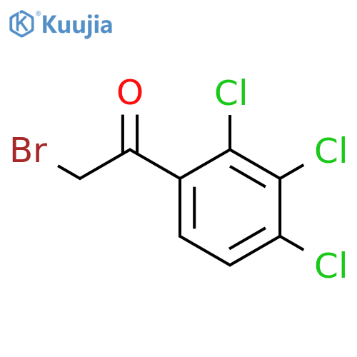 2-Bromo-1-(2,3,4-trichloro-phenyl)-ethanone structure