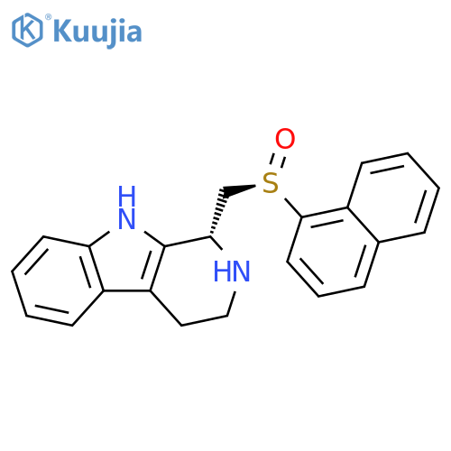 1H-Pyrido[3,4-b]indole, 2,3,4,9-tetrahydro-1-[[(R)-1-naphthalenylsulfinyl]methyl]-, (1R)- structure