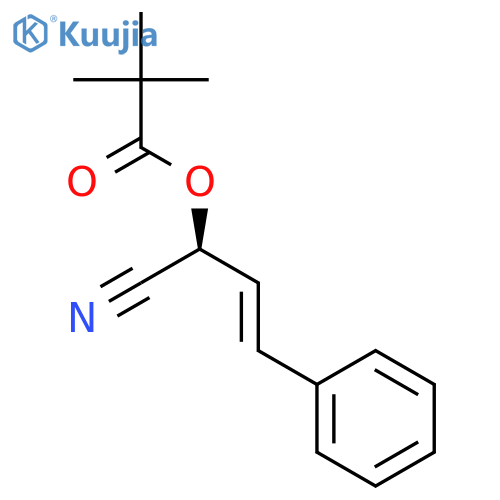 Propanoic acid, 2,2-dimethyl-, (1S)-1-cyano-3-phenyl-2-propenyl ester structure