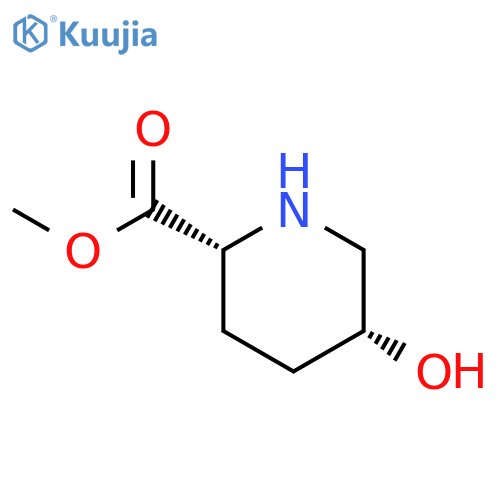 methyl (2R,5R)-5-hydroxypiperidine-2-carboxylate structure