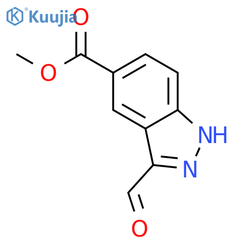 Methyl 3-formyl-1H-indazole-5-carboxylate structure