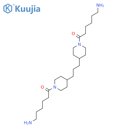 PIPERIDINE, 4,4'-(1,3-PROPANEDIYL)BIS[1-(6-AMINO-1-OXOHEXYL)- structure