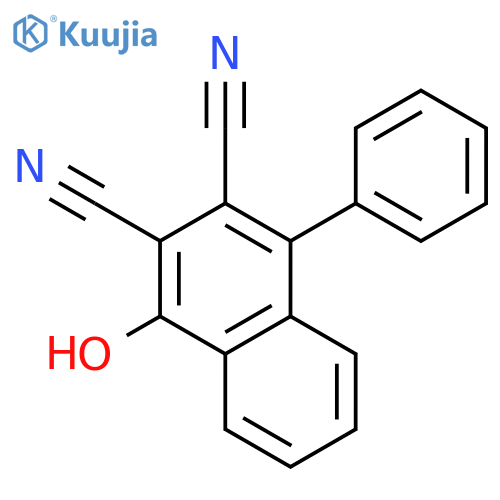2,3-NAPHTHALENEDICARBONITRILE, 1-HYDROXY-4-PHENYL- structure