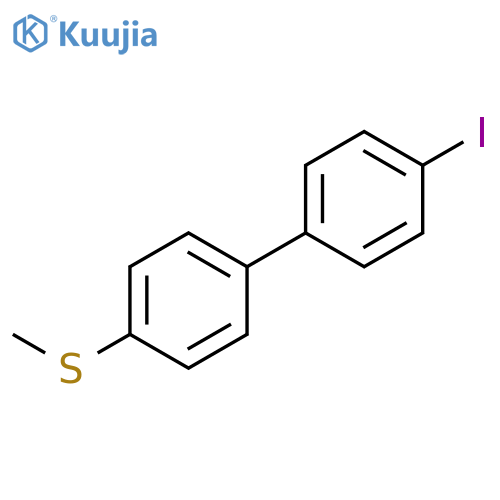 1,1'-Biphenyl, 4-iodo-4'-(methylthio)- structure