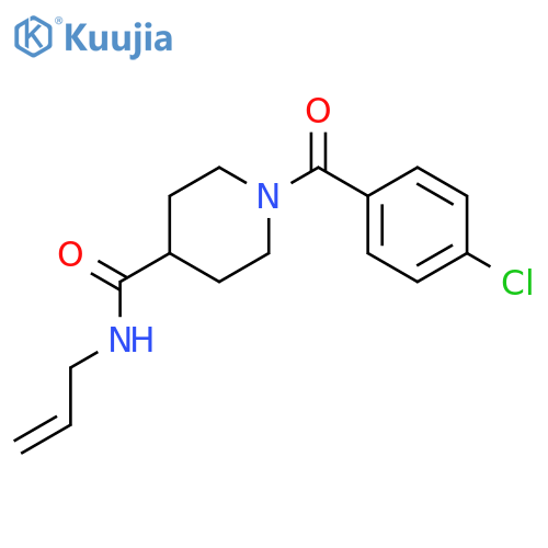 1-(4-Chloro-benzoyl)-piperidine-4-carboxylic acid allylamide structure