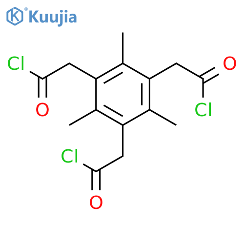 1,3,5-BENZENETRIACETYL TRICHLORIDE, 2,4,6-TRIMETHYL- structure