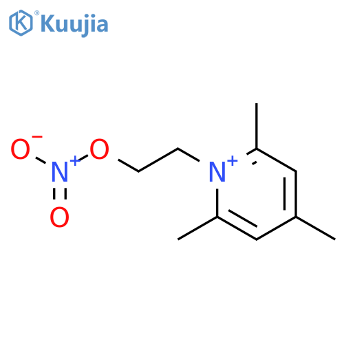PYRIDINIUM, 2,4,6-TRIMETHYL-1-[2-(NITROOXY)ETHYL]- structure