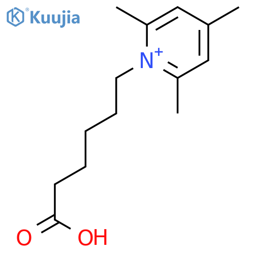 Pyridinium, 1-(5-carboxypentyl)-2,4,6-trimethyl- structure