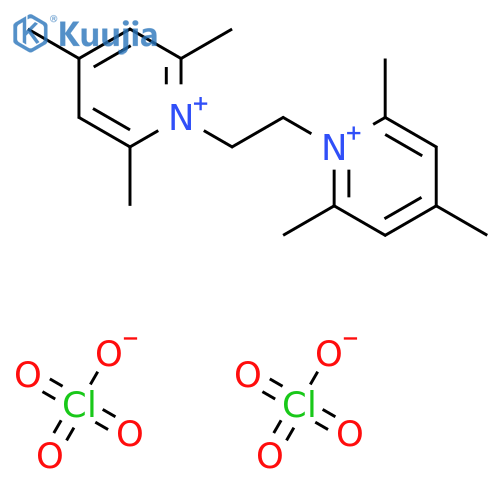 Pyridinium, 1,1'-(1,2-ethanediyl)bis[2,4,6-trimethyl-, diperchlorate structure