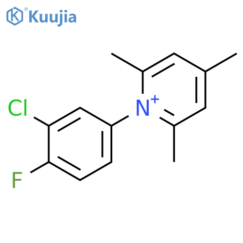 PYRIDINIUM, 1-(3-CHLORO-4-FLUOROPHENYL)-2,4,6-TRIMETHYL- structure
