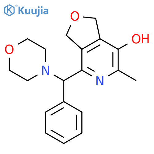 Furo[3,4-c]pyridin-7-ol,1,3-dihydro-6-methyl-4-(4-morpholinylphenylmethyl)- structure