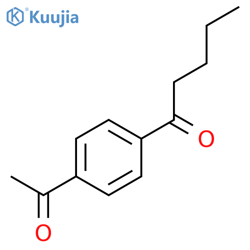 1-(p-Acetylphenyl)-1-pentanone structure