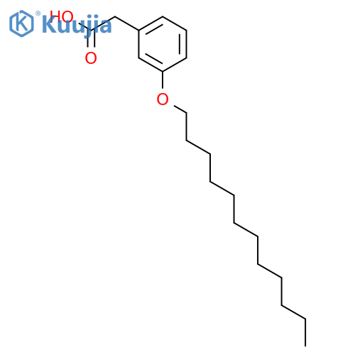 Benzeneacetic acid, 3-(dodecyloxy)- structure