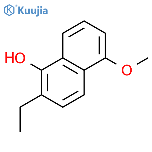 1-Naphthalenol, 2-ethyl-5-methoxy- structure