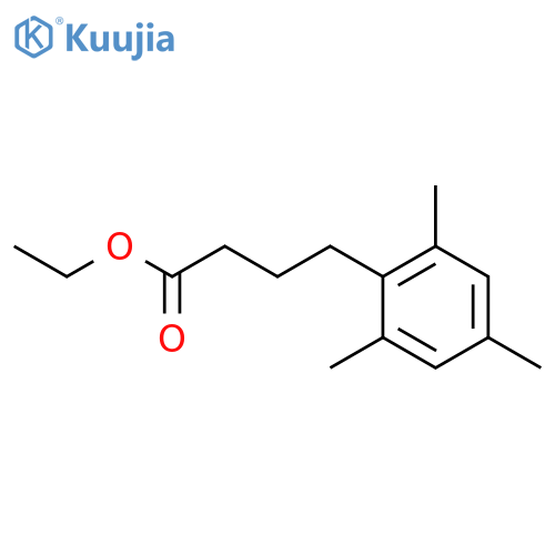 Benzenebutanoic acid, 2,4,6-trimethyl-, ethyl ester structure