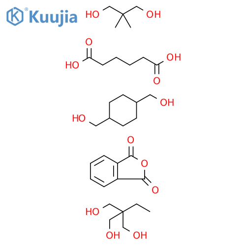 1,4-Cyclohexanedimethanol, polymer with 2,2-dimethyl-1,3-propanediol, 2-ethyl-2-(hydroxymethyl)-1,3-propanediol, hexanedioic acid and 1,3-isobenzofurandione structure