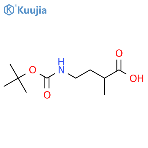 rac4-Boc-amino-2-methyl-butyric Acid structure
