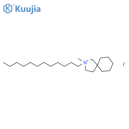 2-dodecyl-2-methyl-2-azoniaspiro[4.5]decane iodide structure