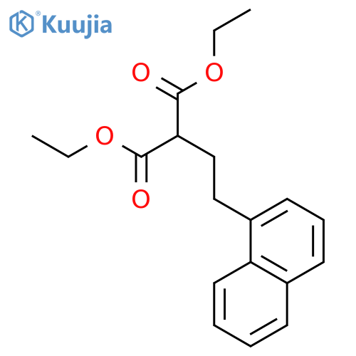 Propanedioic acid, [2-(1-naphthalenyl)ethyl]-, diethyl ester structure