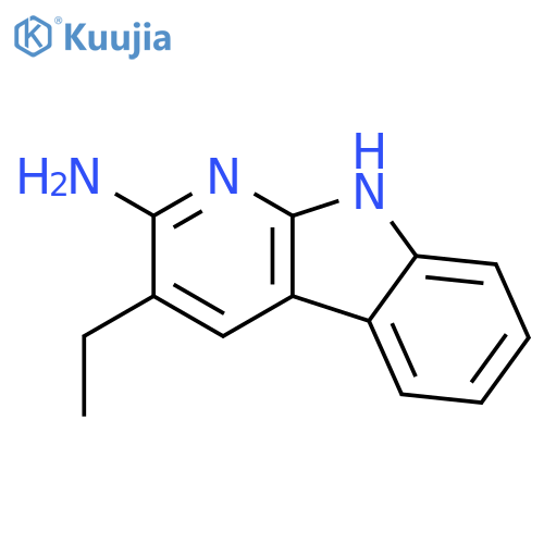 9H-Pyrido[2,3-b]indol-2-amine,3-ethyl- structure