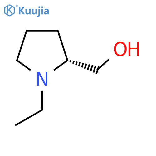 [(2R)-1-ethylpyrrolidin-2-yl]methanol structure