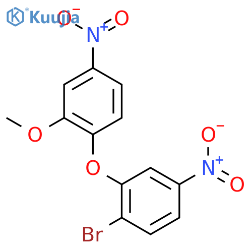 Benzene, 1-bromo-2-(2-methoxy-4-nitrophenoxy)-4-nitro- structure