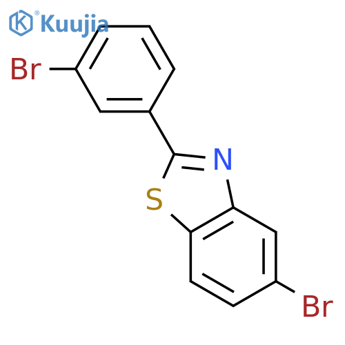 Benzothiazole, 5-bromo-2-(3-bromophenyl)- structure