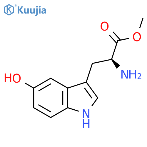 Methyl (2S)-2-amino-3-(5-hydroxy-1H-indol-3-yl)propanoate structure
